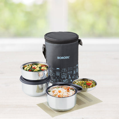Borosil Carryfresh Lunchbox, Set of 3