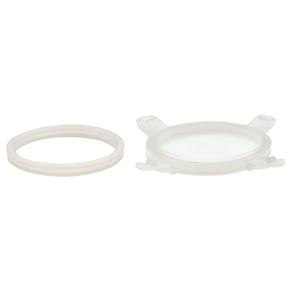 Borosil Blaze Blue Lunchbox, Round x 2 (Flat)