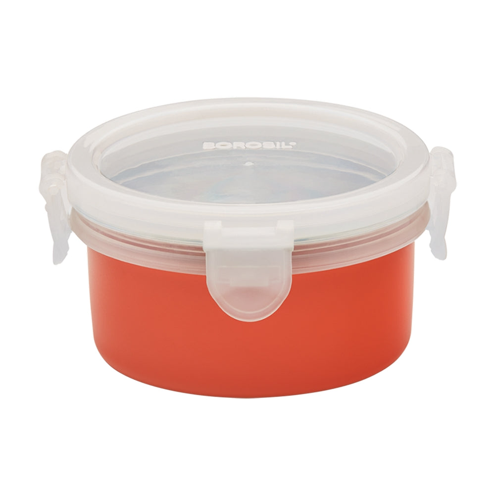 Borosil Blaze Blue Lunchbox, Round x 2 (Flat)