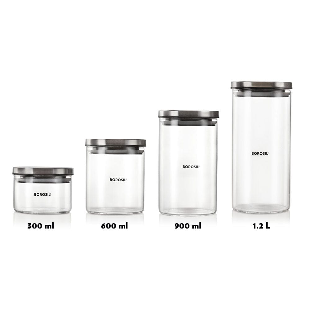 Borosil Classic Jar Set of 12
