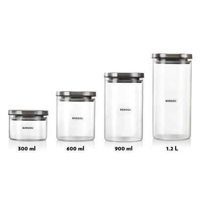 Borosil Classic Jar Set of 12