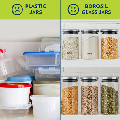 Borosil Classic Storage Jar Set of 3