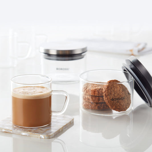 Borosil Classic Jar + Classic Mug