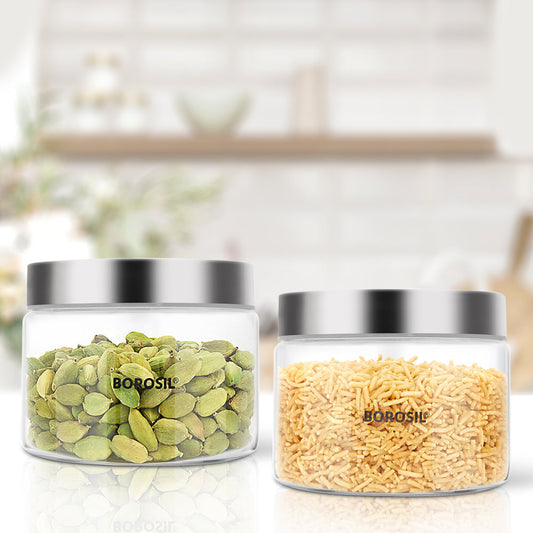 Borosil Endura Airtight Glass Jar Set