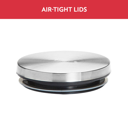 Borosil 2 Classic Jars w Wooden Tray