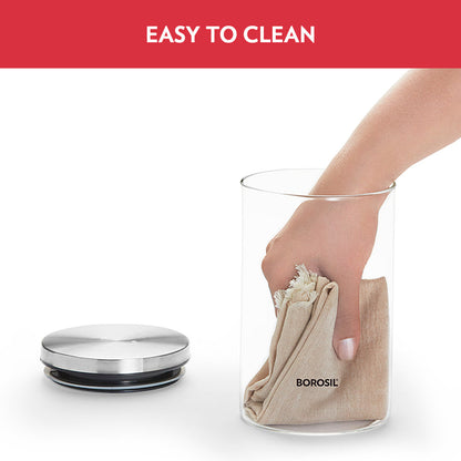 Borosil 2 Classic Jars w Wooden Tray