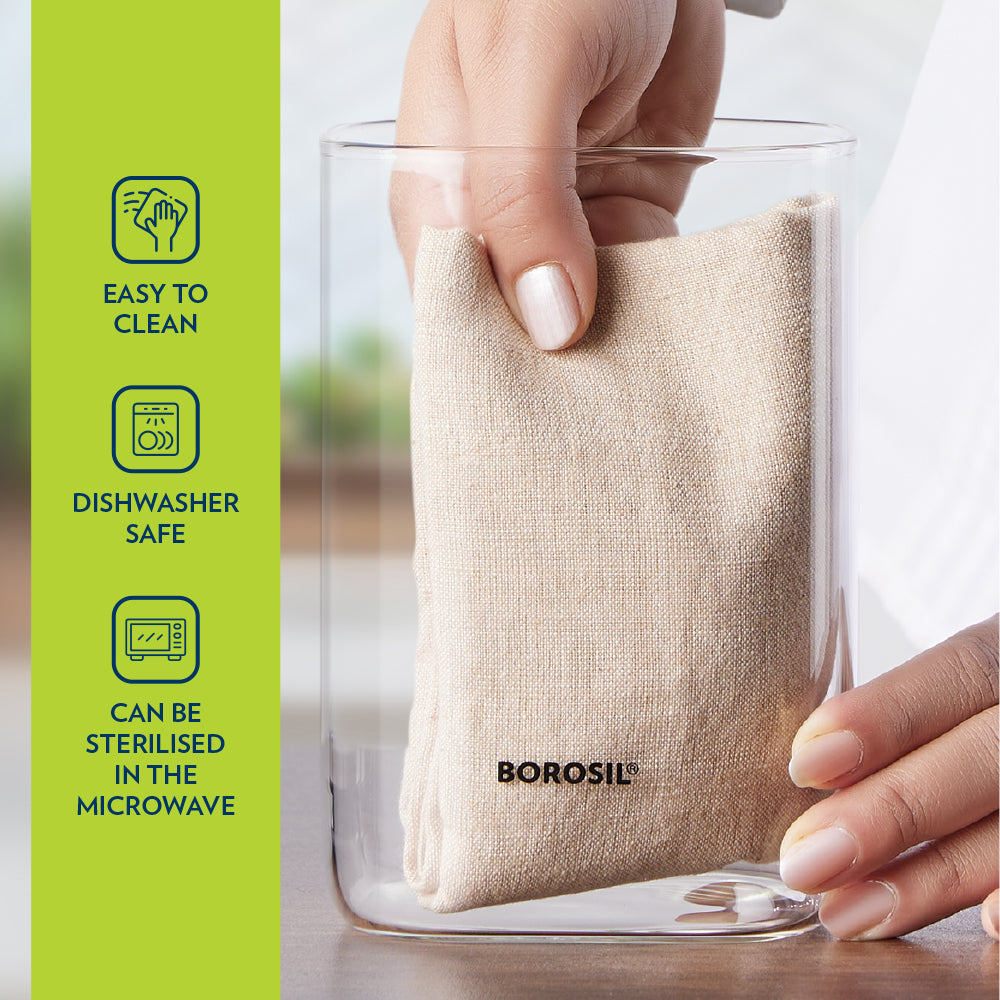 Borosil Classic Jar with Wooden Lid - Personalise