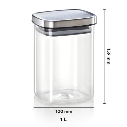 Borosil Classic Square Jar