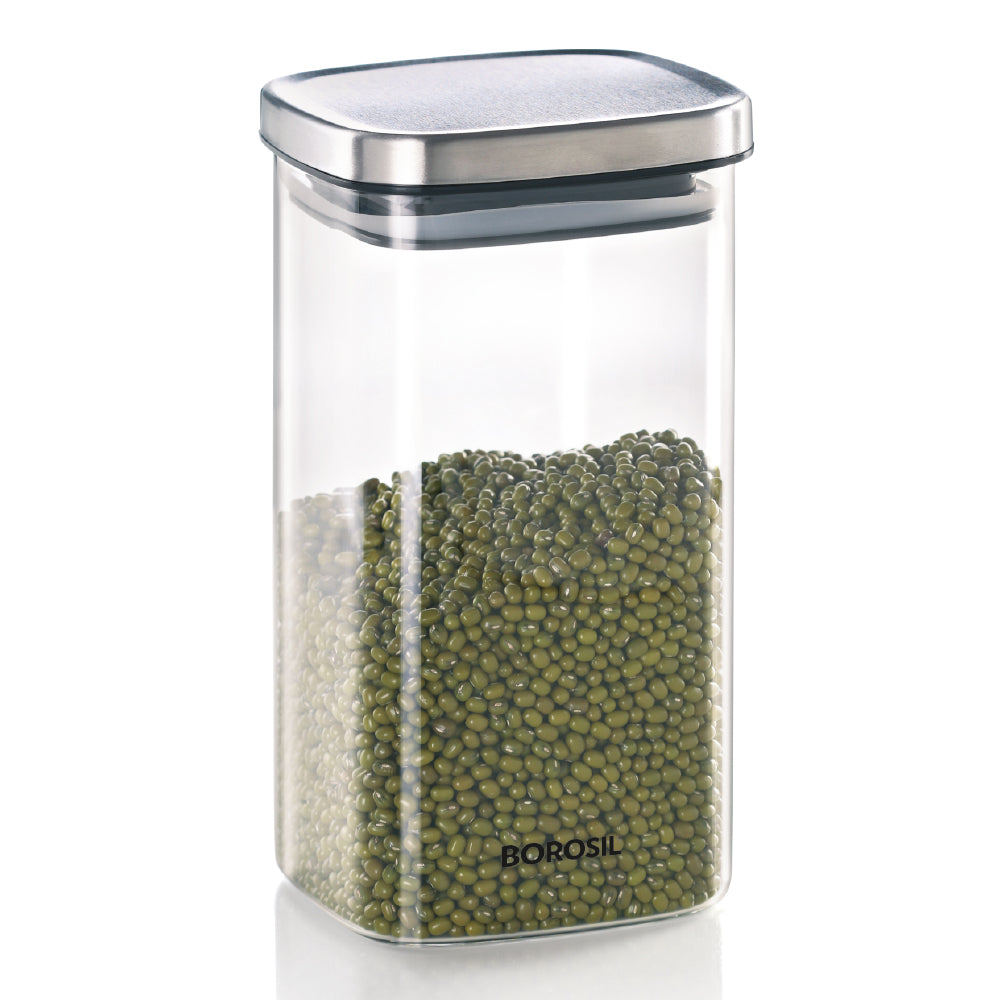 Borosil Classic Square Jar