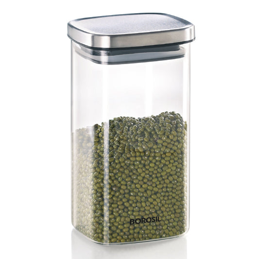 Borosil Classic Square Jar