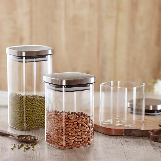 Borosil Classic Square Jar