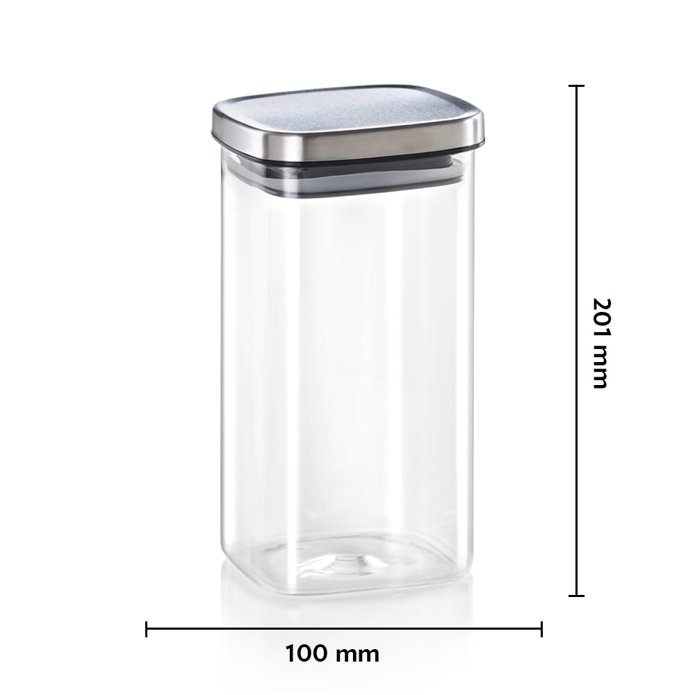 Borosil Classic Square Jar