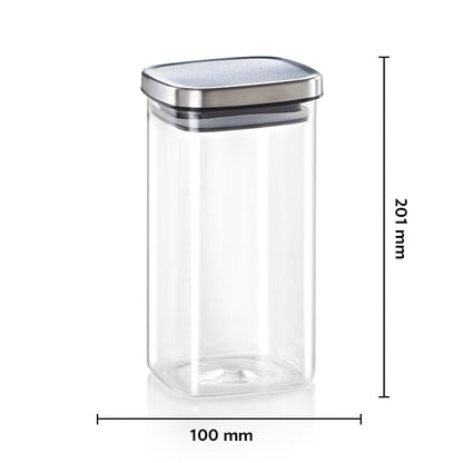 Borosil Classic Square Jar