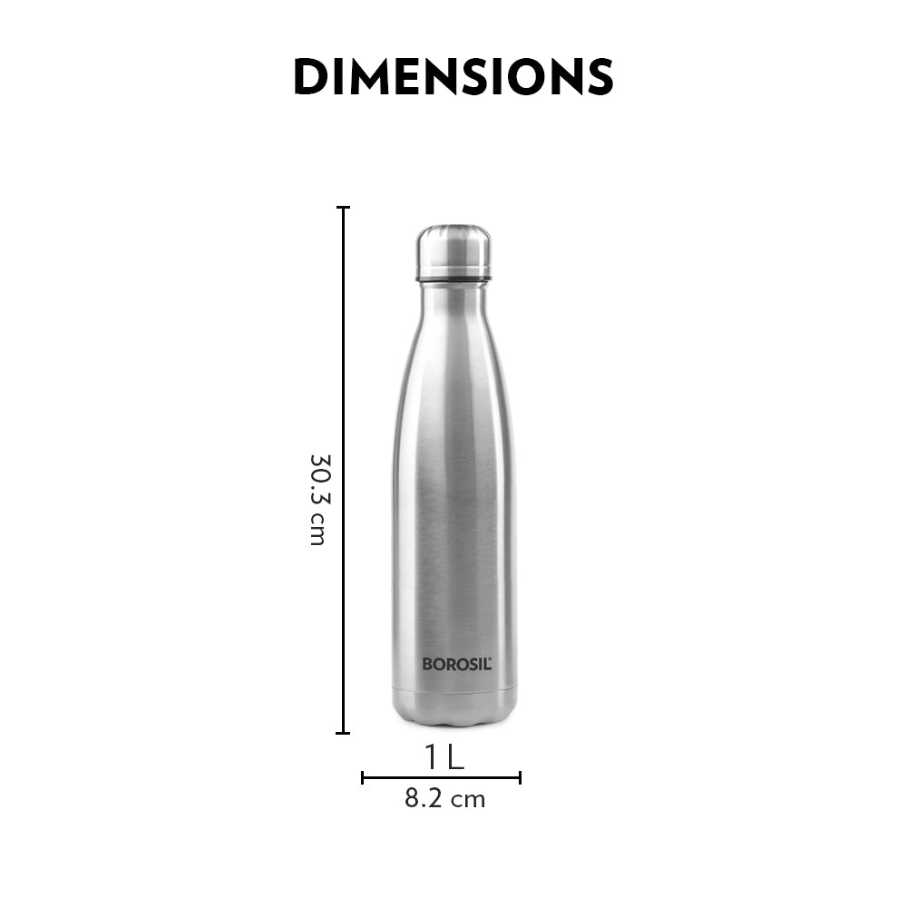 Borosil Bolt Single Wall Bottle