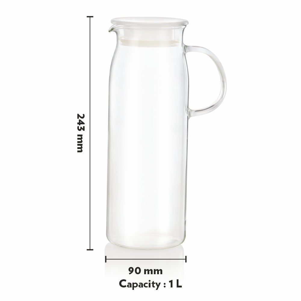 Borosil Aqua Set with 1L Jug