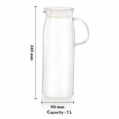 Borosil Aqua Set with 1L Jug